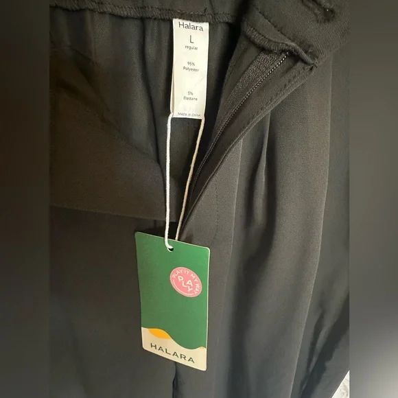 Halara High Waisted Side Pocket Work Flare Pants Size Large - Picture 5 of 5